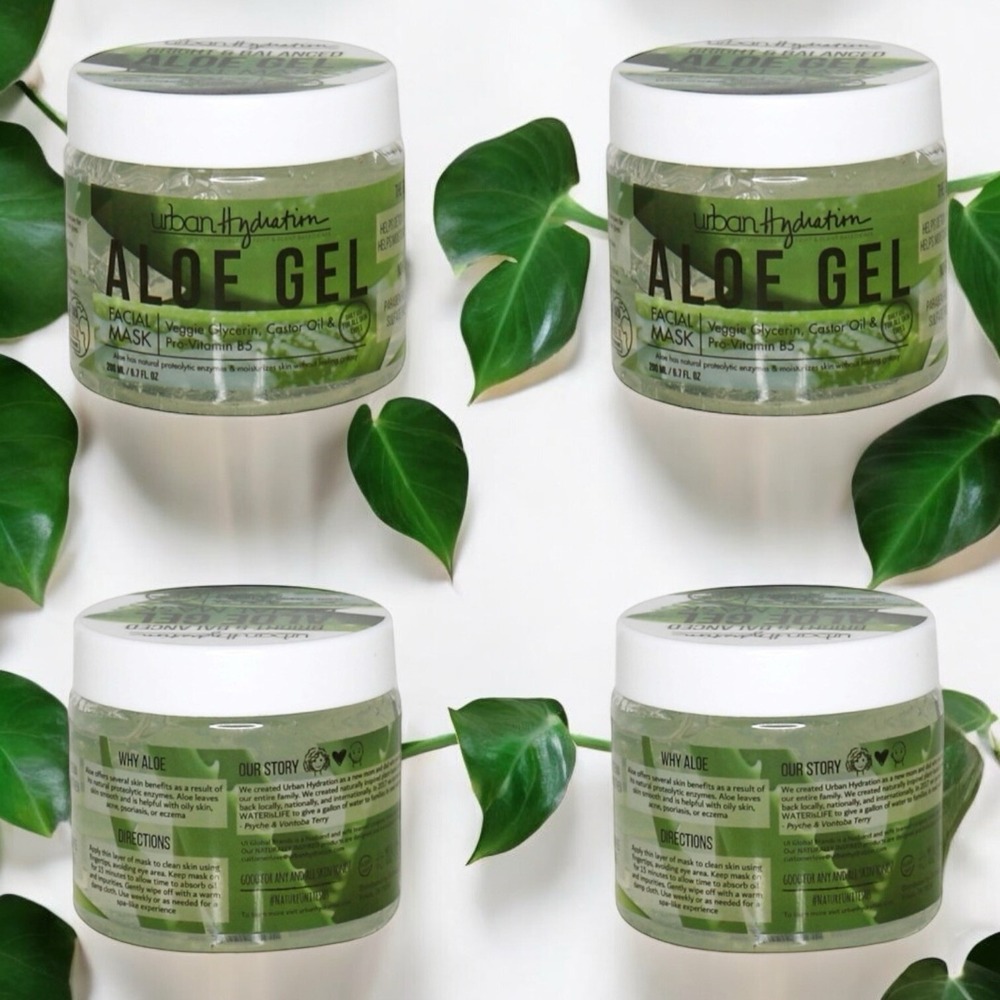 NEW‎ Urban Hydration Lot of (2) Bright & Balanced Aloe Gel Face Mask 6.7oz Each